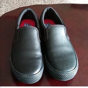 Skechers Leather slip on Work Shoes Women's 6 1/2